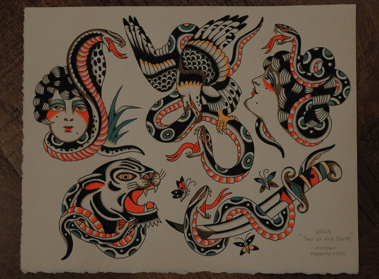 Year of The Snake Print